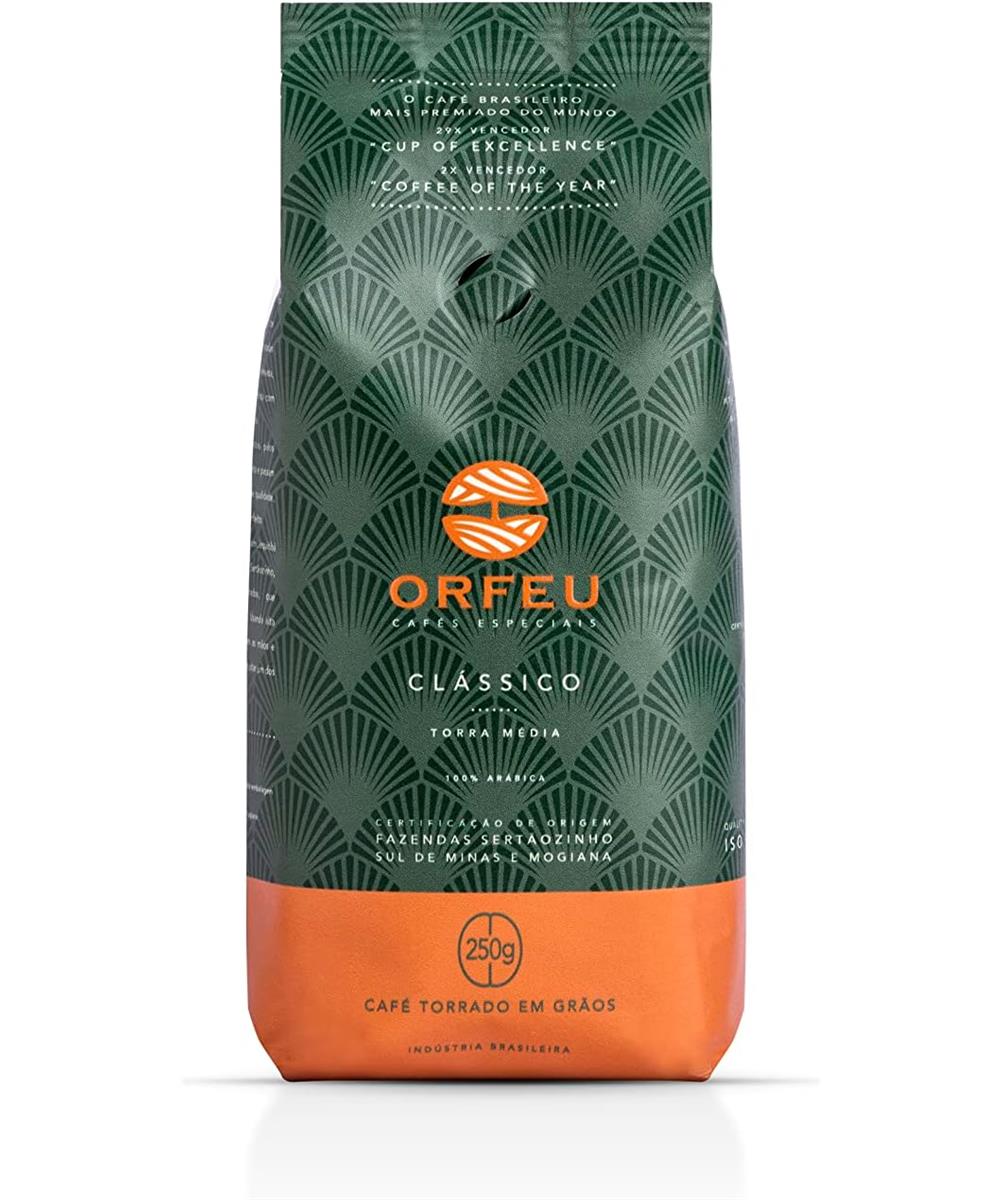 Cafe Orfeu em Graos Classico 250G SH8033